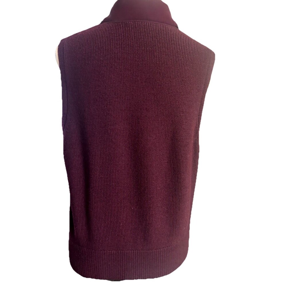 Athleta Vest Womens Sz L Burgundy Puffer Hybrid Hanover Spiced Cabernet - Picture 7 of 9